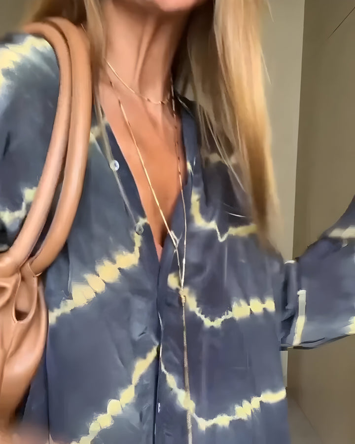 Julia | Stylish Oversized V-Neck Dress