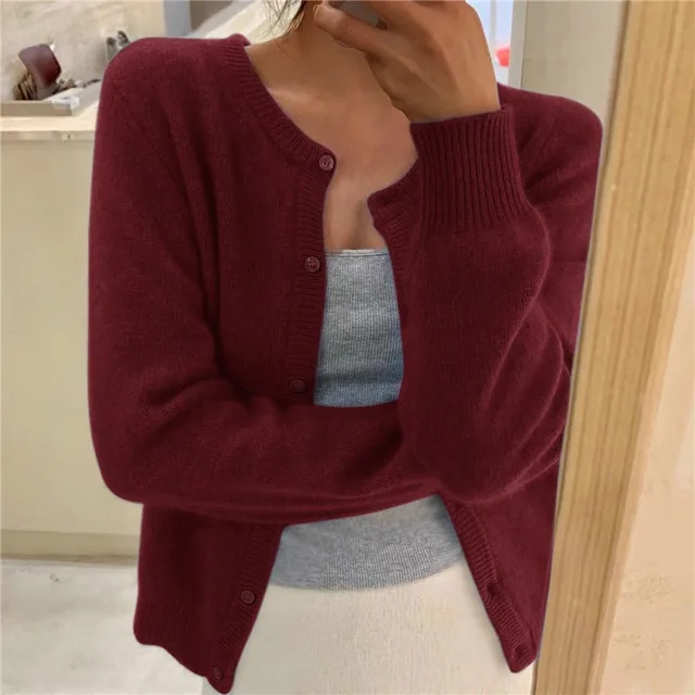 Fleur | Soft Round-Neck Cardigan