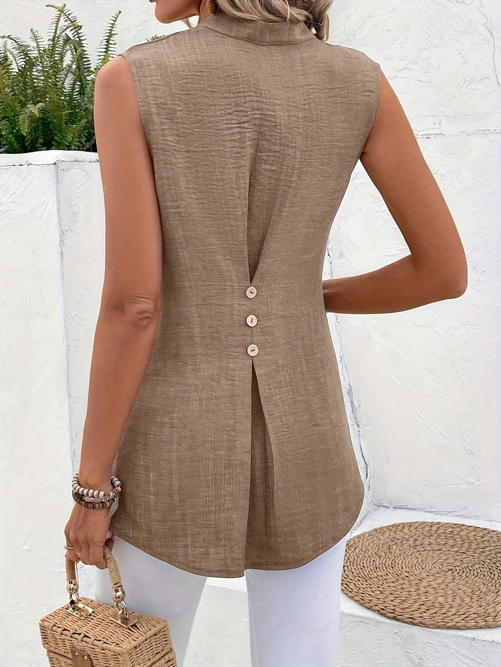 Tabitha | Sleeveless Tunic Blouse