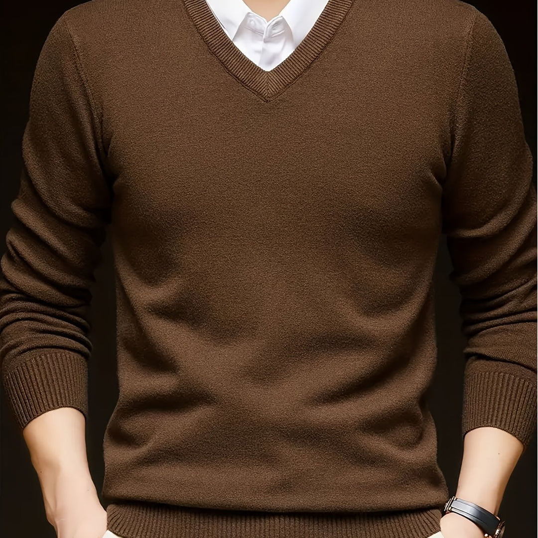 Nigel | Refined V-Neck Jumper