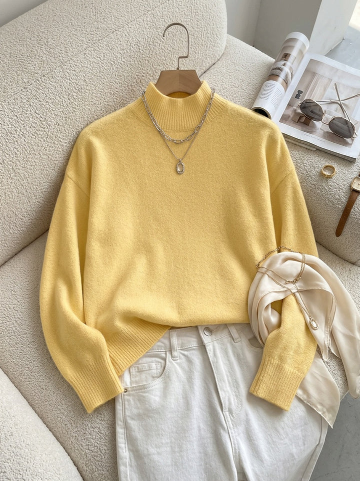 Simone | Relaxed Mock Neck Jumper