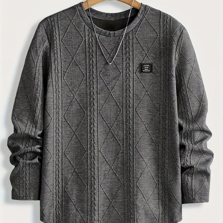 Clifford | Textured Knit-Look Long Sleeve Top
