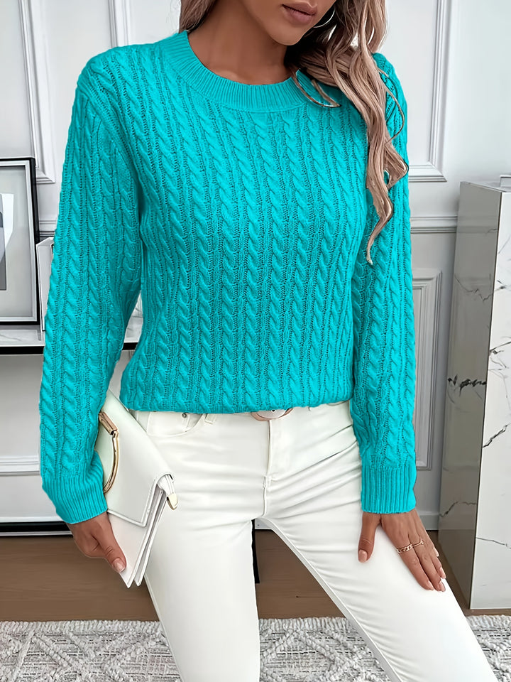 Lorelei | Cable-Knit Round Neck Sweater