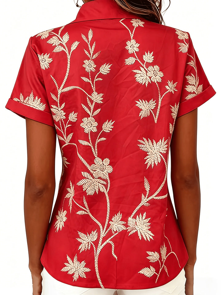 Marjorie | Floral Button-Up Shirt