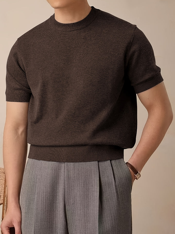 Rowland | Refined Short-Sleeve Knit Top
