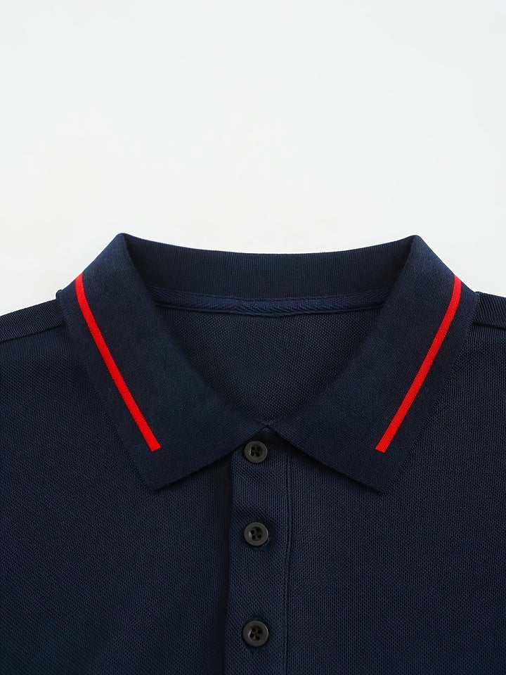 Reginald | Refined Long-Sleeve Polo Shirt
