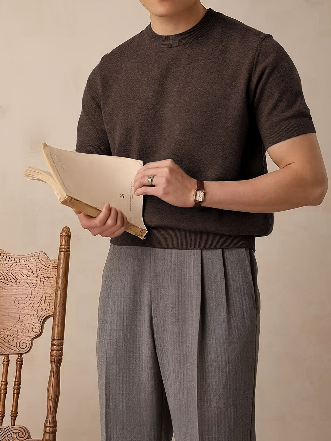 Rowland | Refined Short-Sleeve Knit Top