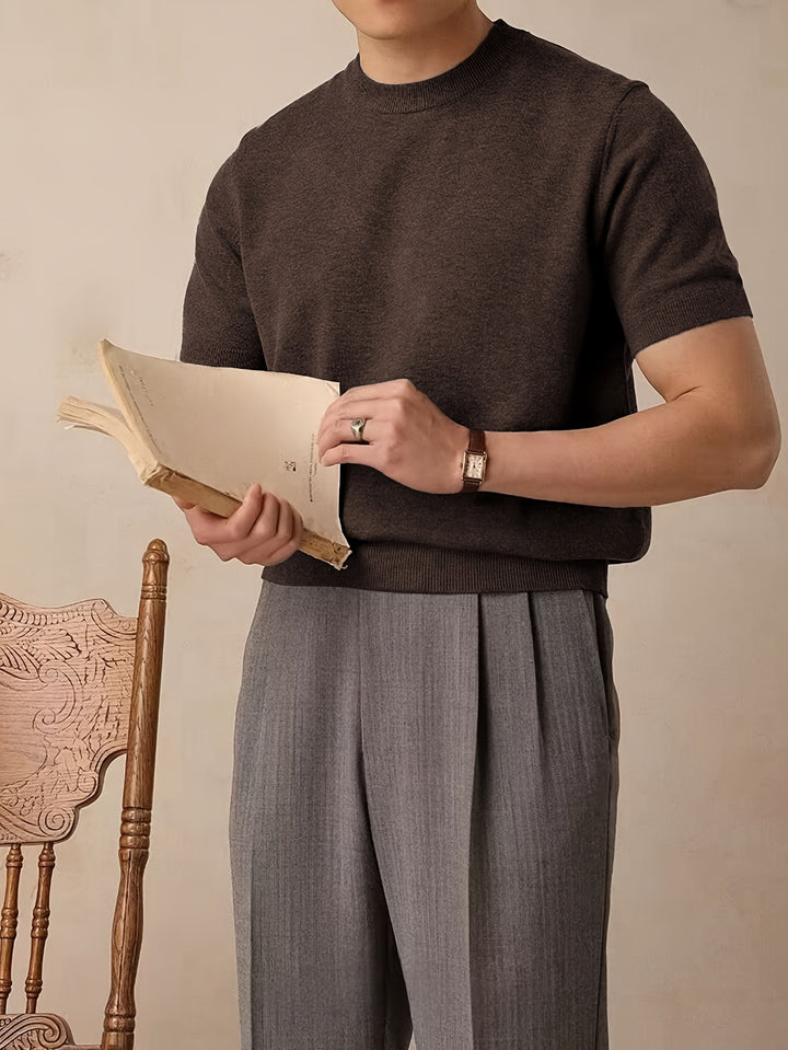 Rowland | Refined Short-Sleeve Knit Top