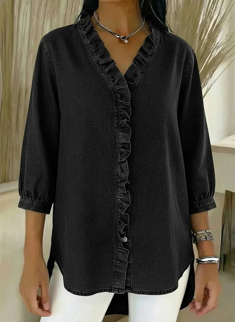 Lillian | Stylish Ruffle Mid Sleeve Blouse