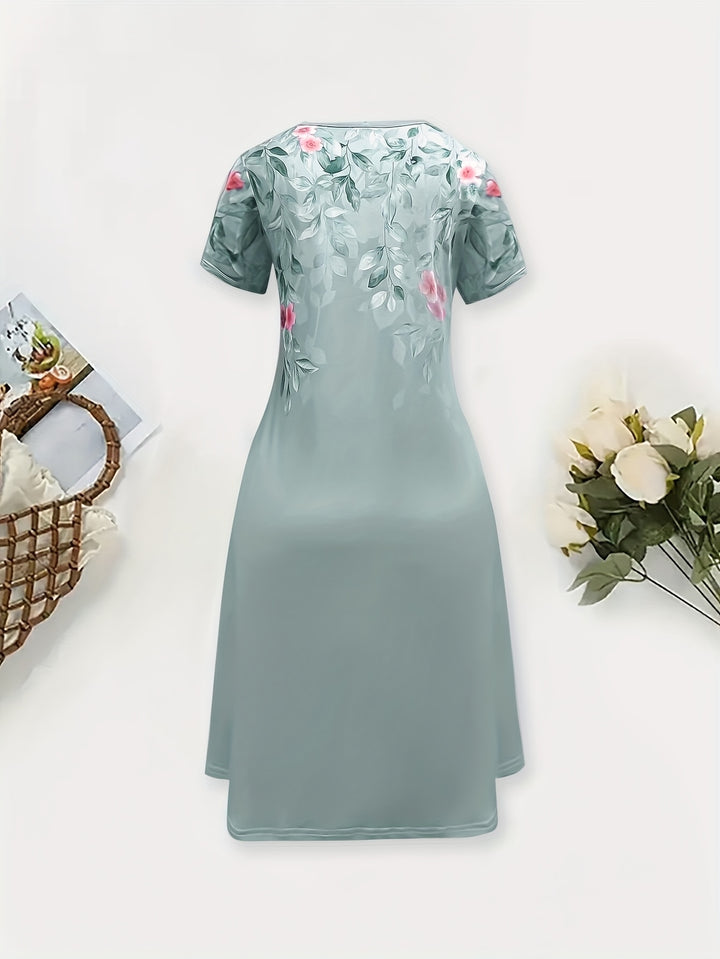 Della | Floral A-Line Midi Dress