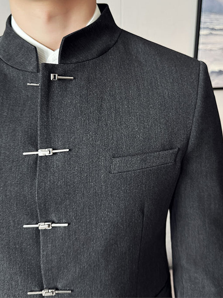 Reid | Refined Stand-Collar Suit Jacket