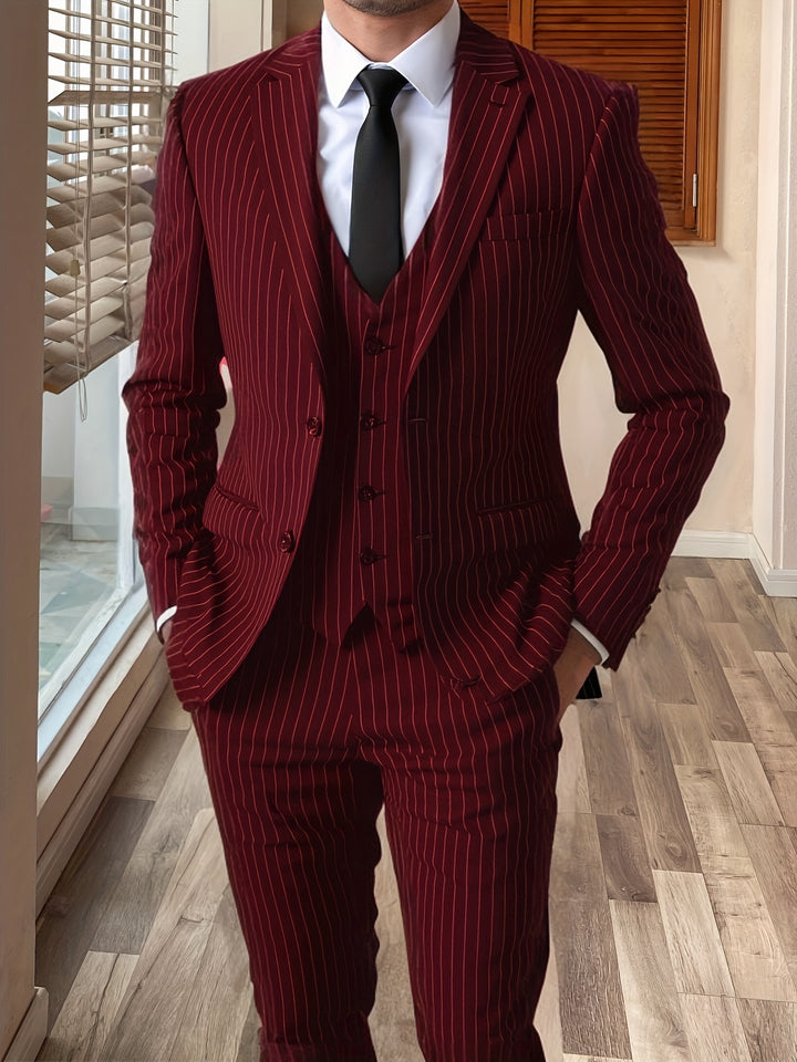 Maxwell | Pinstripe Three-Piece Suit