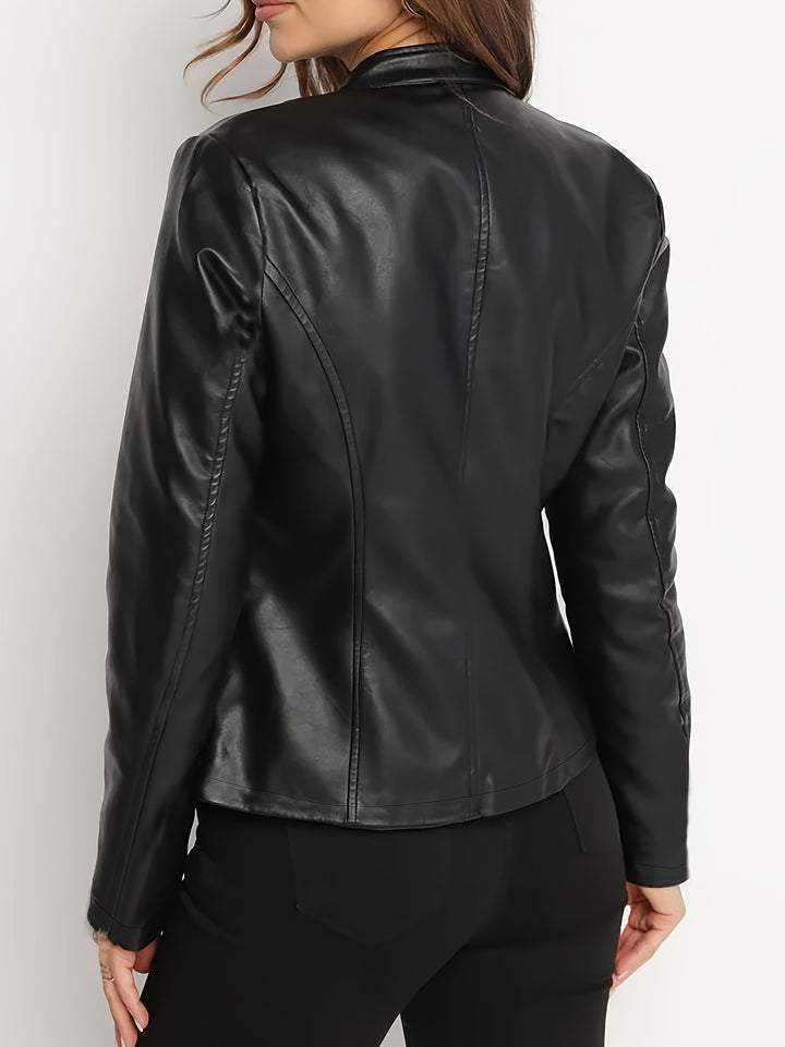 Danielle | Sleek Zip-Up Moto Jacket