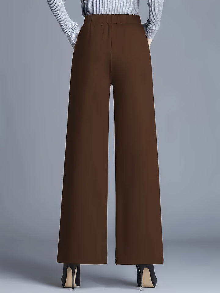 Marlene | High-Waisted Straight-Leg Trousers
