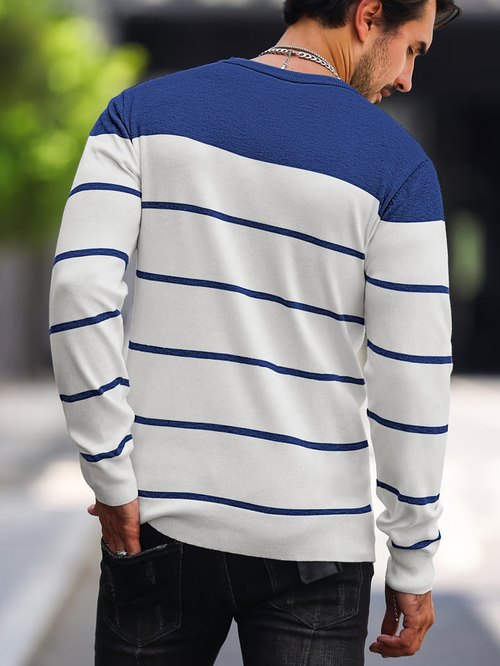 Rory | Colour-Block Striped Pullover