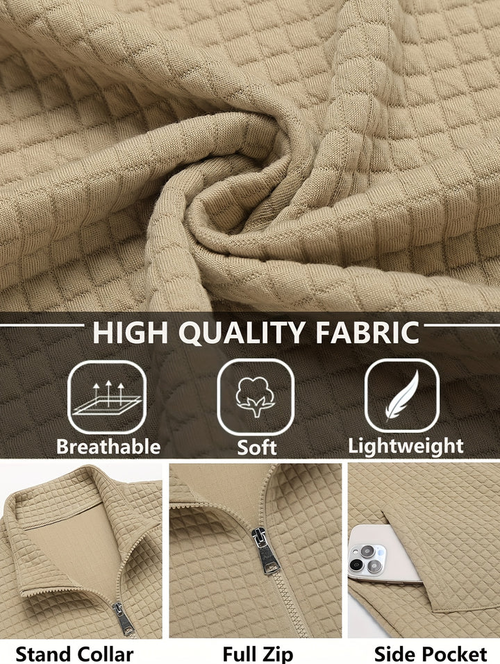 Tobias | Textured Zip-Up Jacket