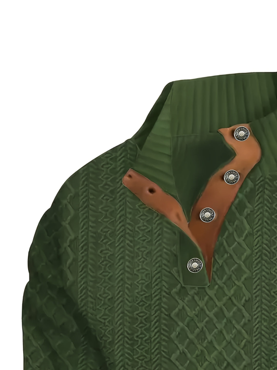 Gabriel | Textured Stand-Collar Jumper