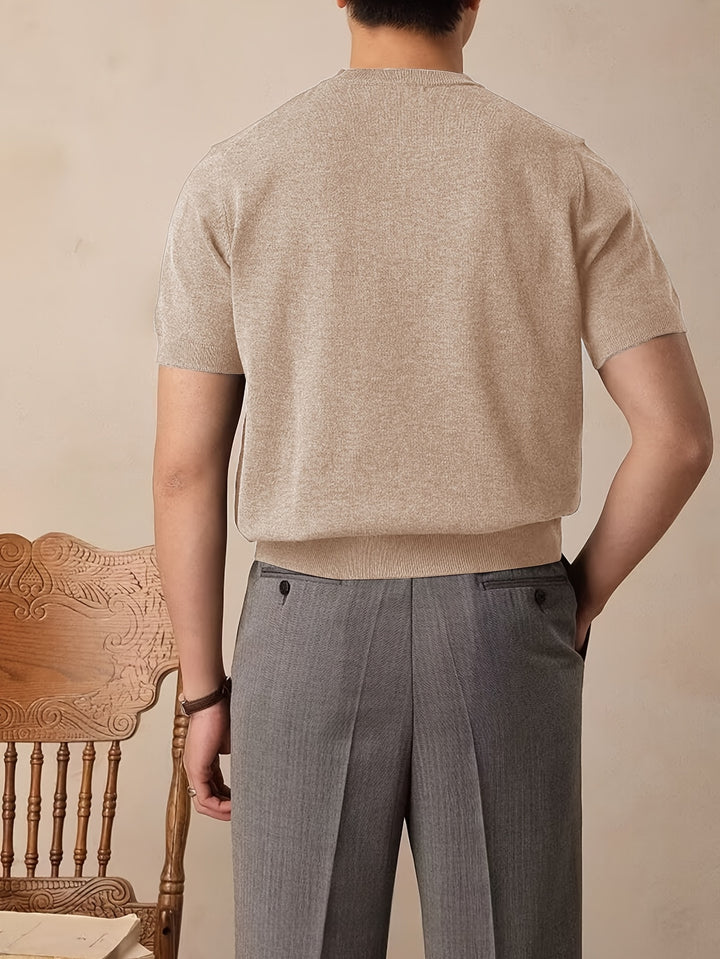 Rowland | Refined Short-Sleeve Knit Top