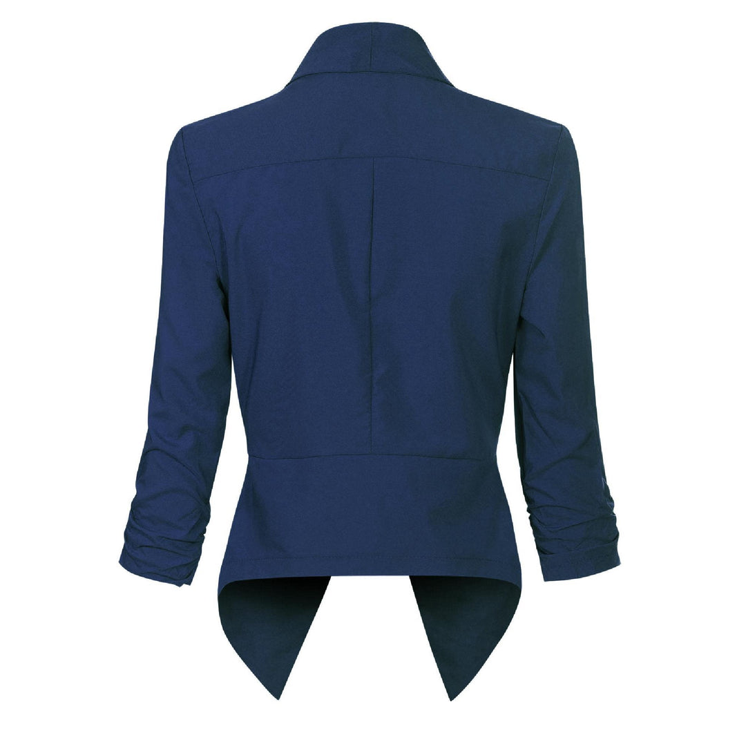 Beverly | Draped Open-Front Blazer