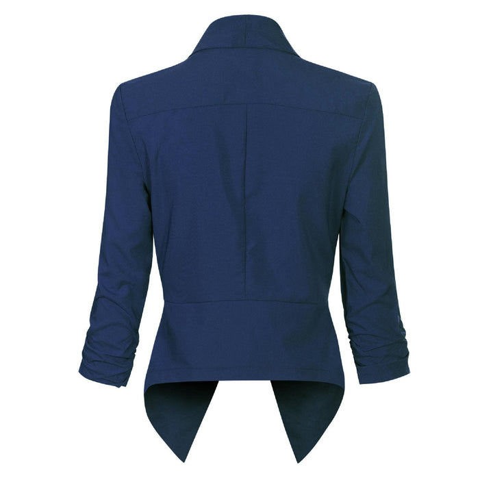 Beverly | Draped Open-Front Blazer