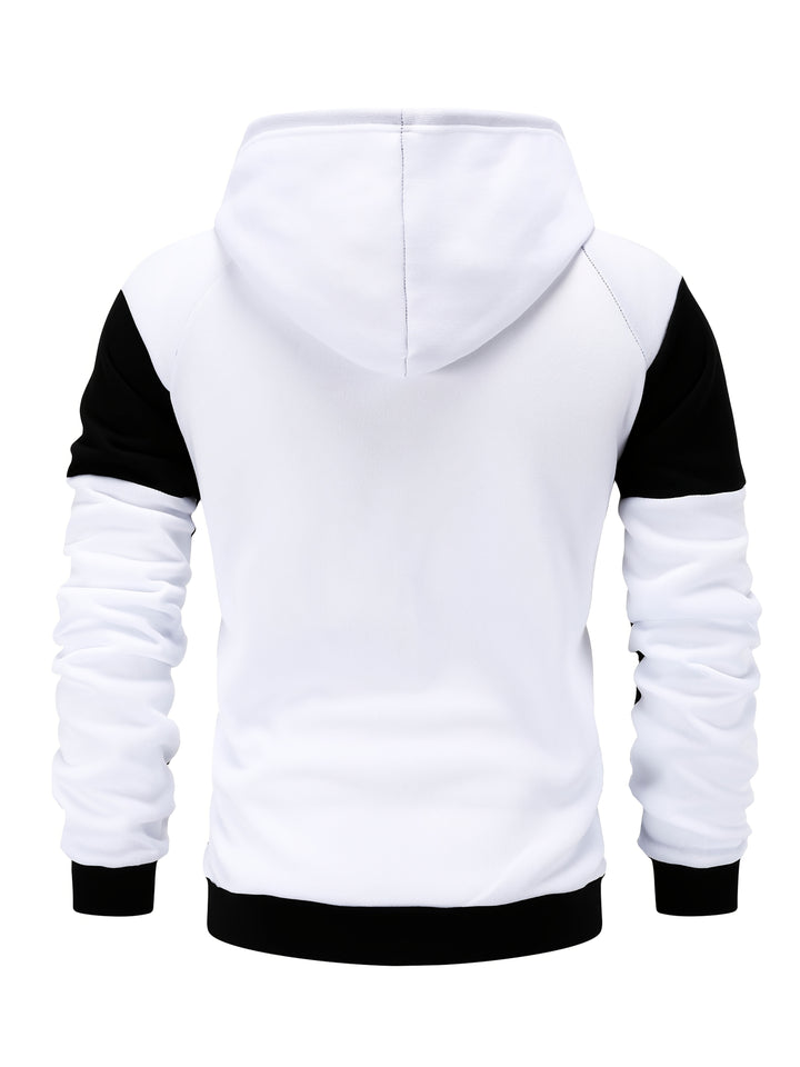 Xavier | Colour Block Zip-Up Hooded Jacket