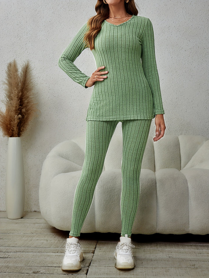 Miranda | Relaxed Ribbed Two-Piece Set