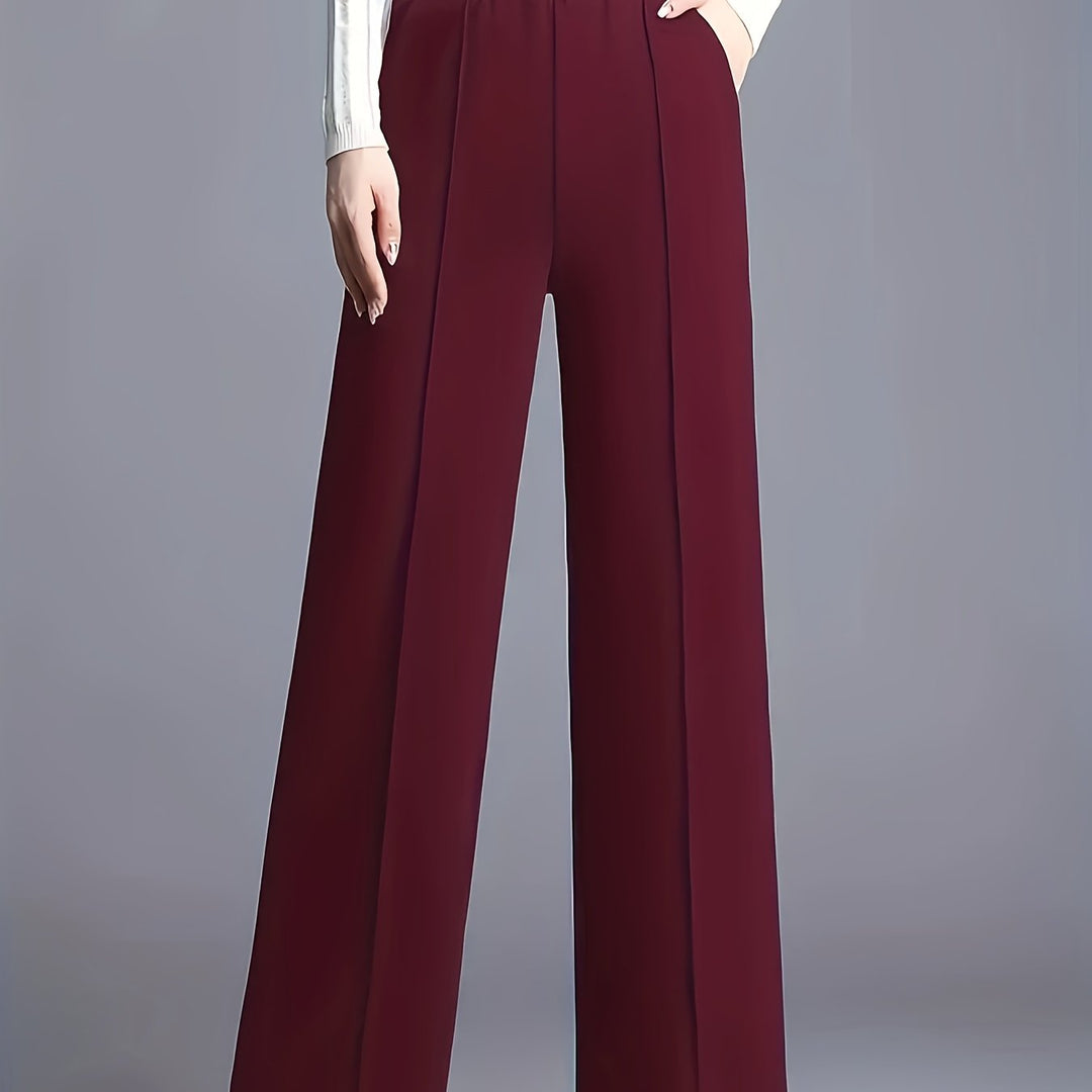 Marlene | High-Waisted Straight-Leg Trousers