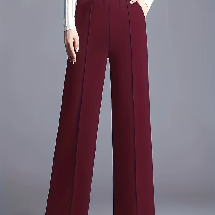 Marlene | High-Waisted Straight-Leg Trousers