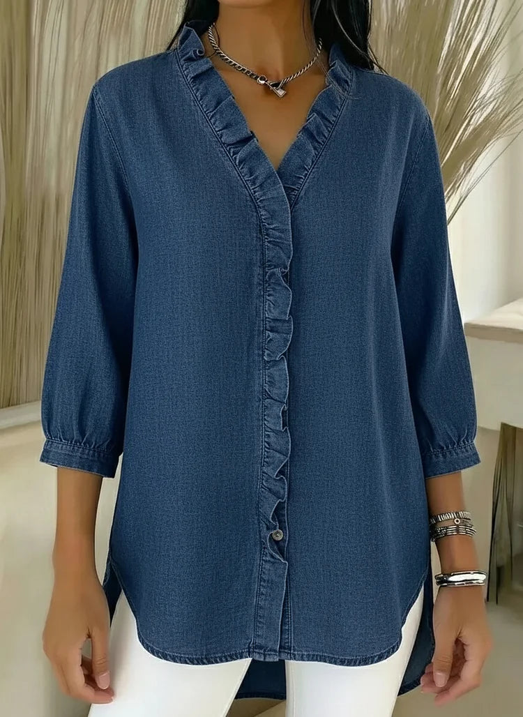 Lillian | Stylish Ruffle Mid Sleeve Blouse