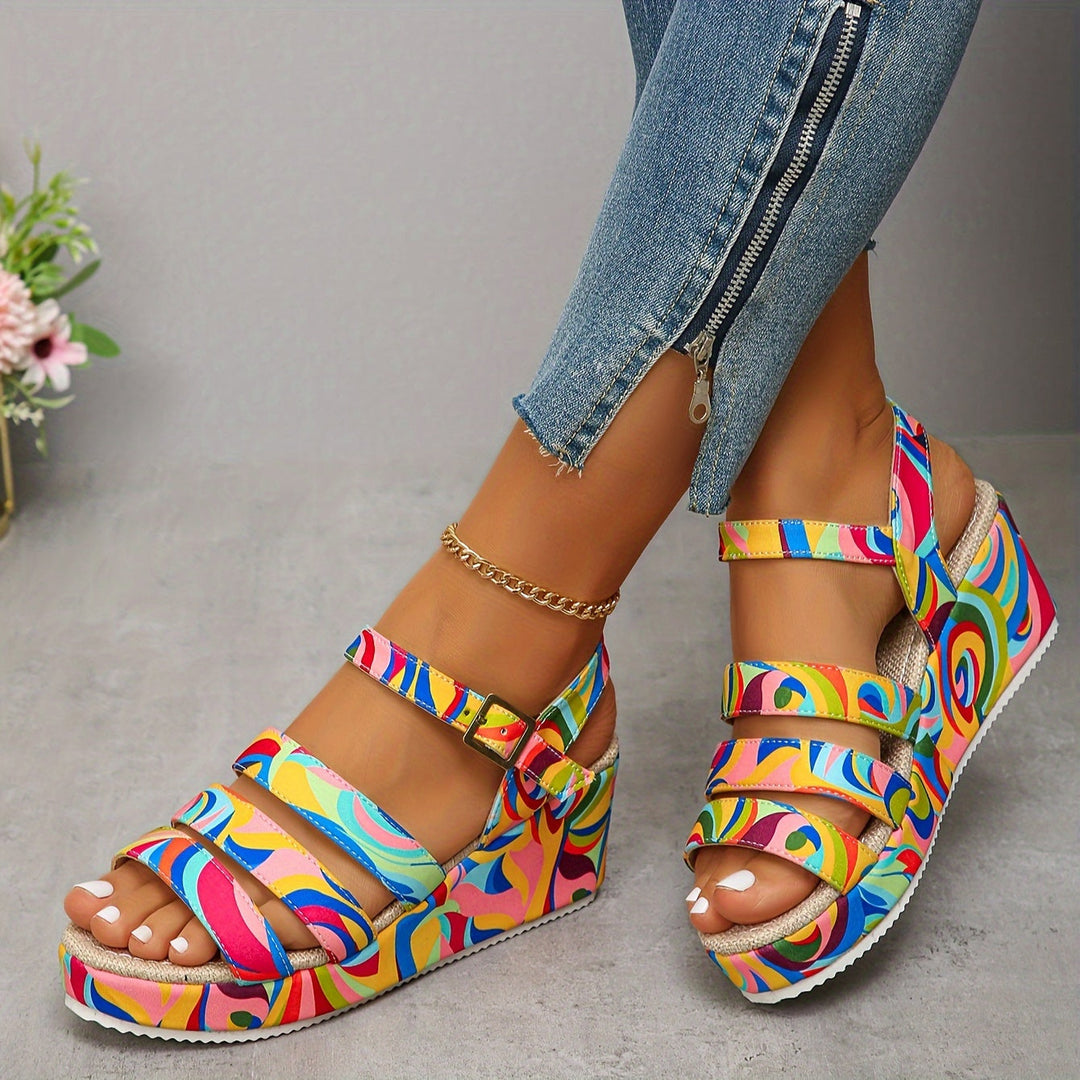 Vanessa | Stylish Platform Ankle Strap Sandals