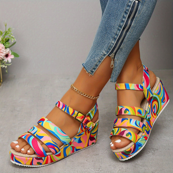 Vanessa | Stylish Platform Ankle Strap Sandals