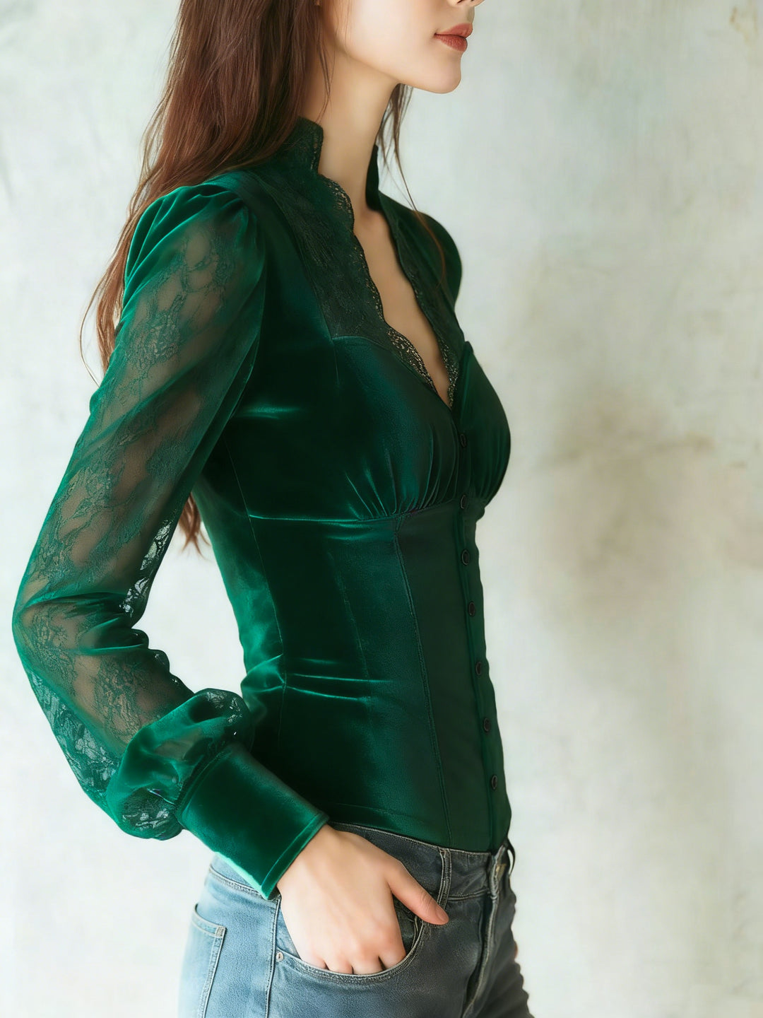 Lorelei | Buttoned Fitted Blouse