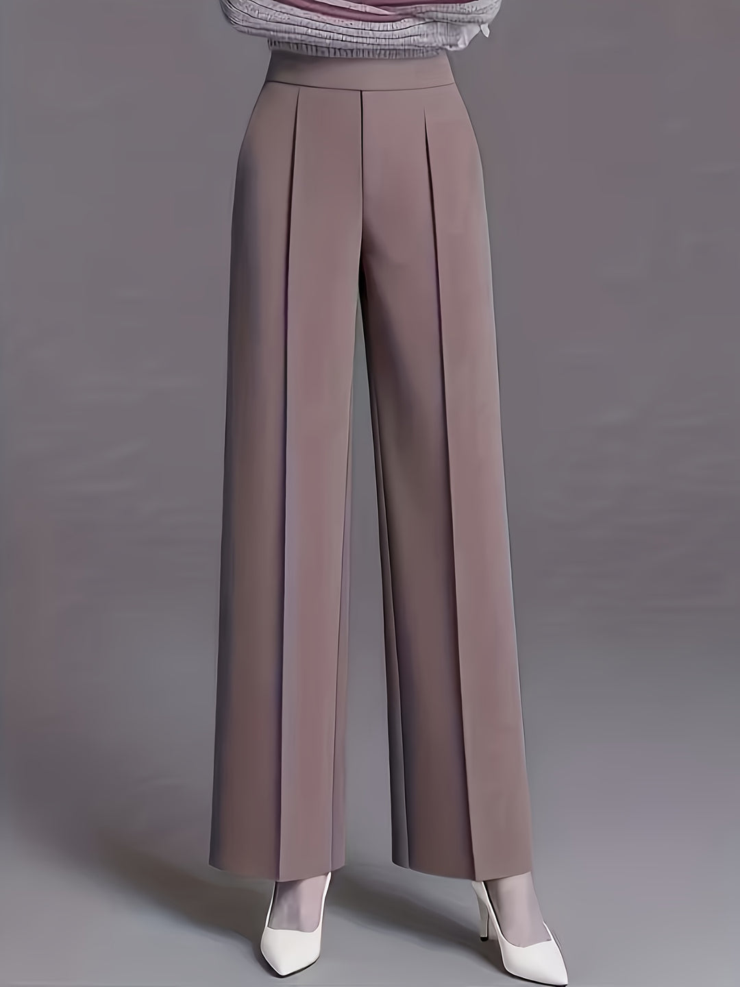 Marlene | High-Waisted Straight-Leg Trousers