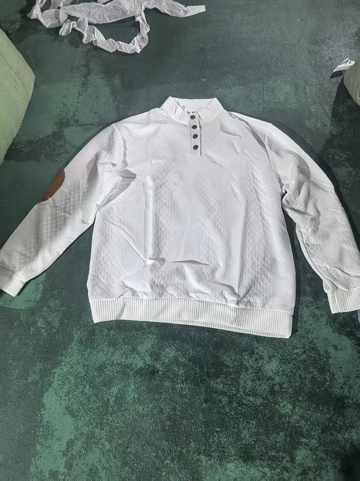 Gabriel | Textured Stand-Collar Jumper