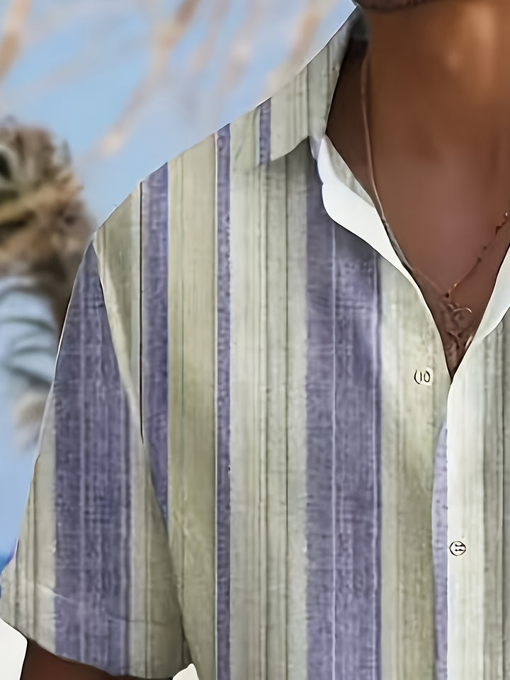 Sullivan | Coastal Striped Short Sleeve Shirt