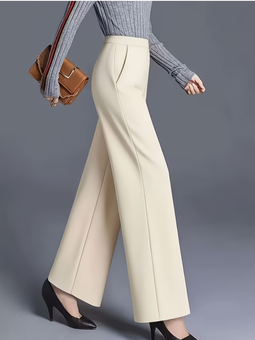 Marlene | High-Waisted Straight-Leg Trousers