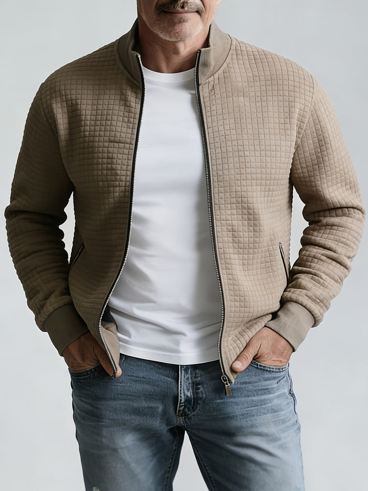 Grayson | Textured Stand-Collar Jacket