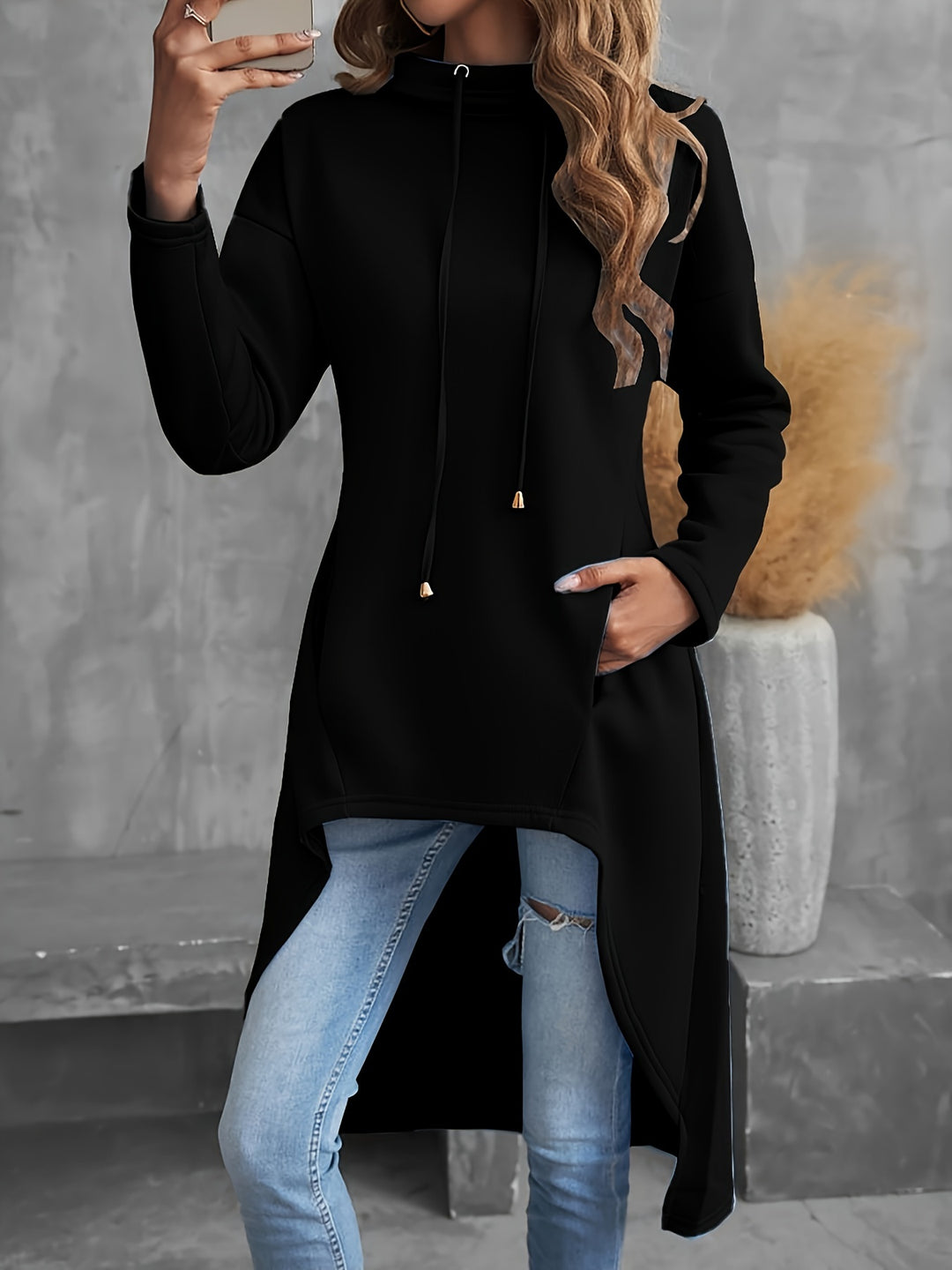 Faye | Relaxed High-Low Hoodie