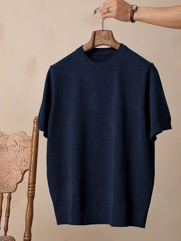 Rowland | Refined Short-Sleeve Knit Top