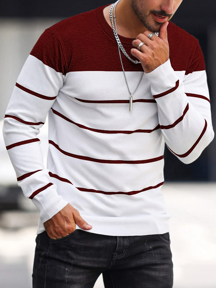 Rory | Colour-Block Striped Pullover