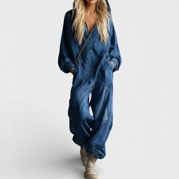 Alice | Long-Sleeve Hoodie Jumpsuit