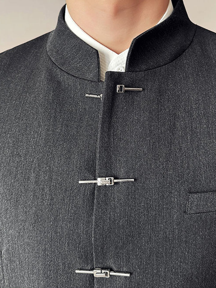 Reid | Refined Stand-Collar Suit Jacket