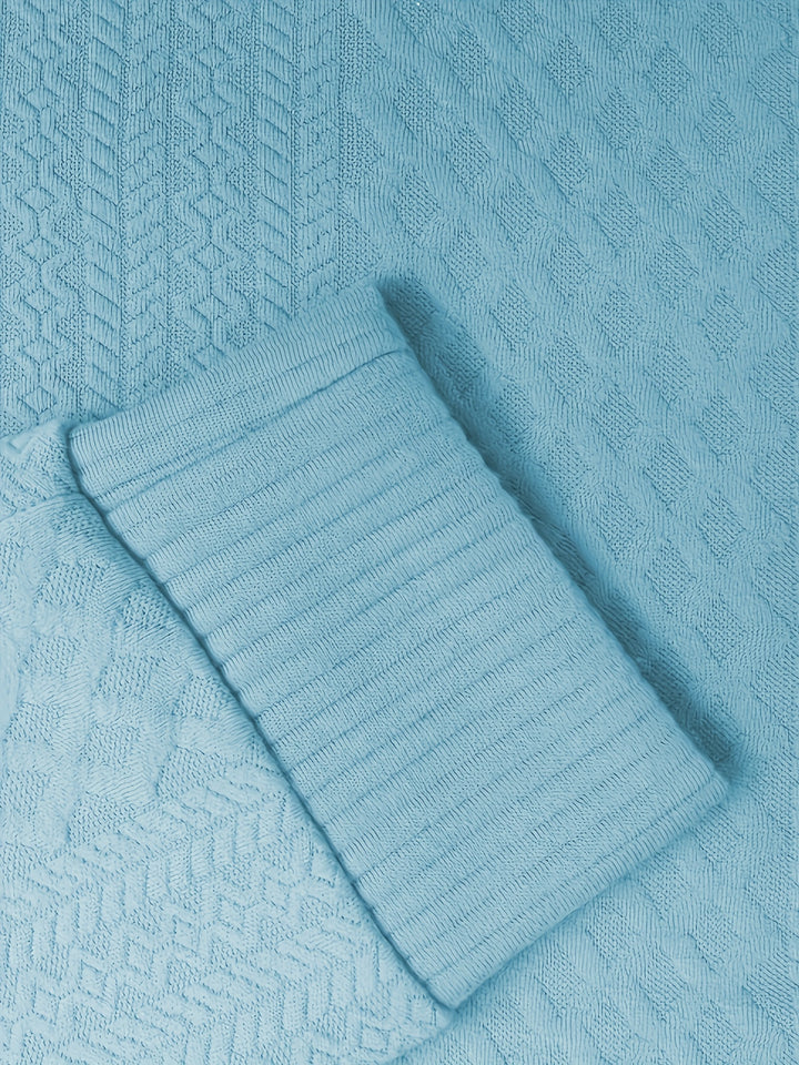 Gabriel | Textured Stand-Collar Jumper
