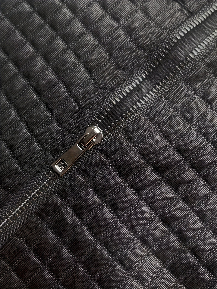 Elodie | Textured Quarter-Zip Pullover