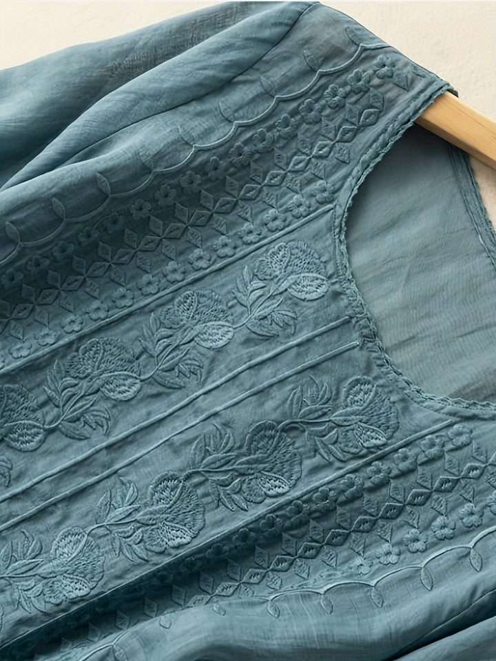 Rosetta | Embroidered Relaxed Blouse