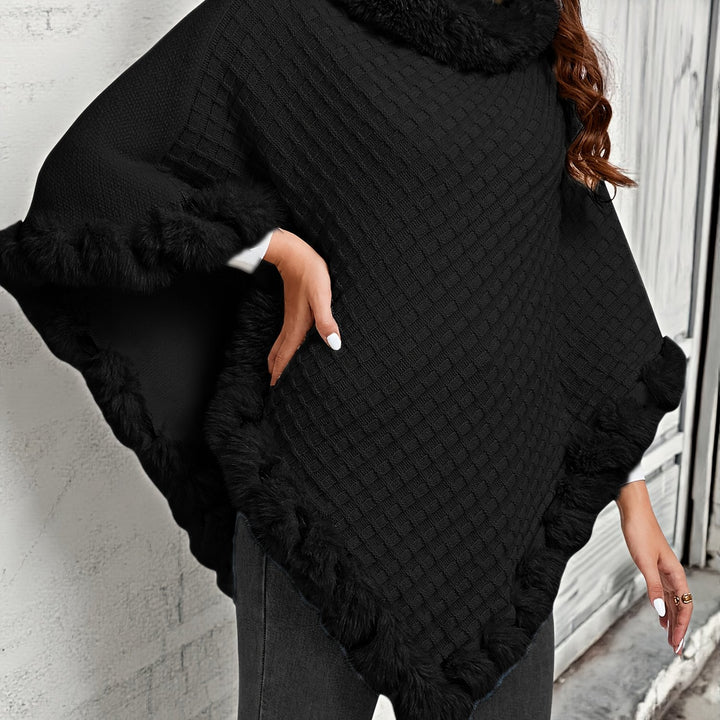 Rosabel | Cosy Fur-Trim Poncho