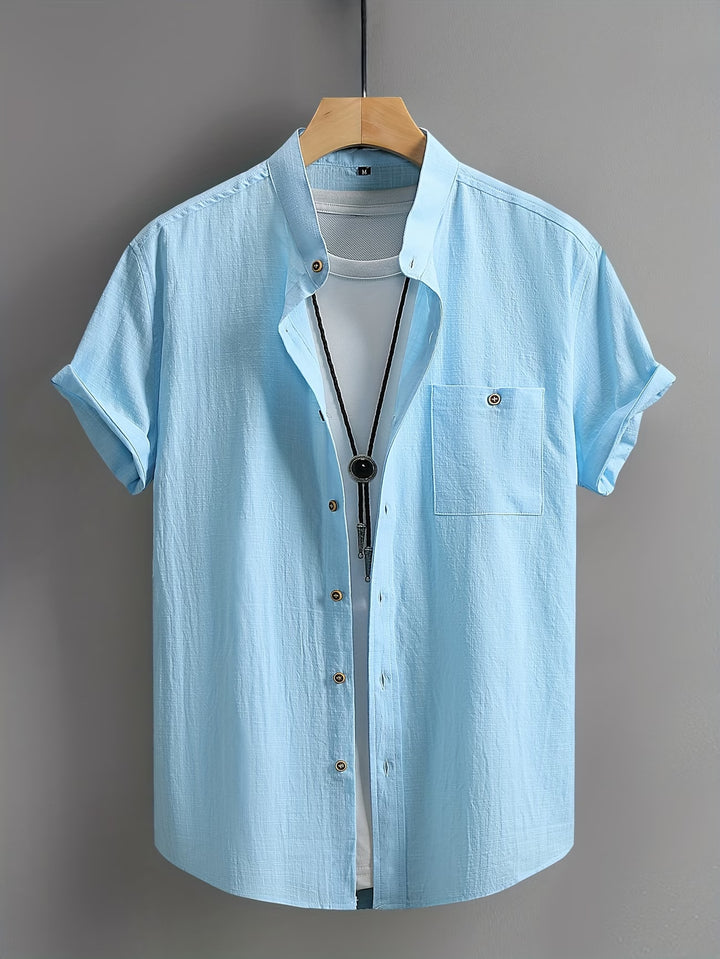 Alaric | Casual Button Short Sleeve Shirt