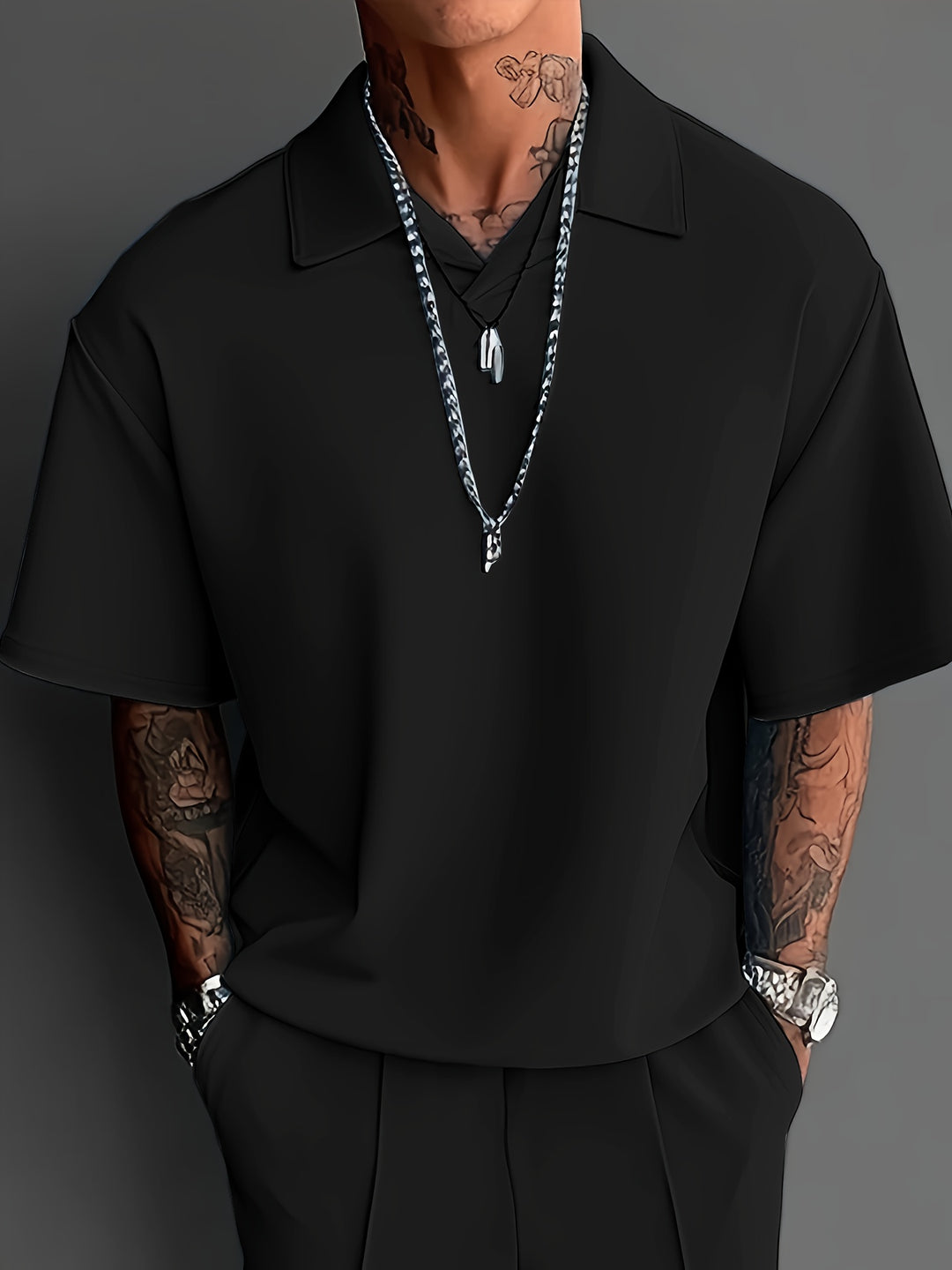 Rhett | Refined Short-Sleeve Two-Piece Set