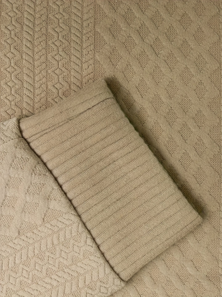 Gabriel | Textured Stand-Collar Jumper