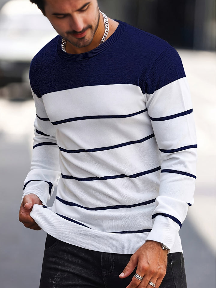 Rory | Colour-Block Striped Pullover
